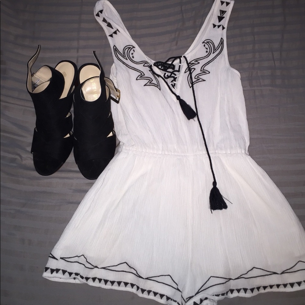 Black and White Aztec Romper!!!